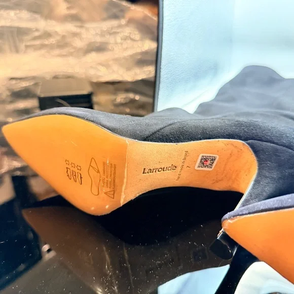 Larroude Kate Boot in Black Suede | LIKE NEW - Picture 10 of 10